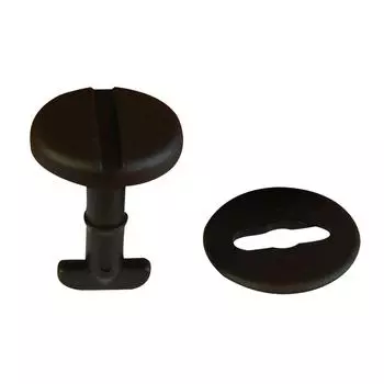 ECF2635 Поворотный зажим и шайба для напольного коврика, 10 шт., черные для BMW: 82119410191, 51471881521