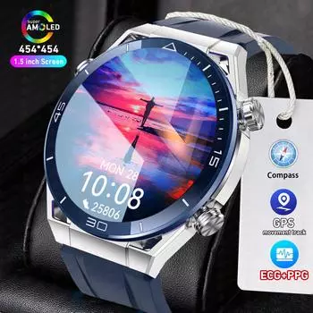 Ecg+ppg Bluetooth Call Smartwatch Compass Gps Sports Track 1,5 дюйма 454*454 Hd экран Smartwatch для мужчин для Huawei Watches Ultimate