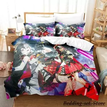 Echocalypse Bedding Set Single Twin Full Queen King Size Bed Set Aldult Kid Bedroom Duvetcover Sets Anime parure de lit Bed 70x133cm 2pcs