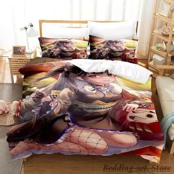 Echocalypse Bedding Set Single Twin Full Queen King Size Bed Set Aldult Kid Bedroom Duvetcover Sets Anime parure de lit Bed 70x133cm 2pcs