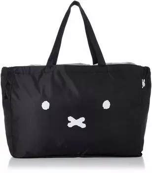ECO0415 Складная сумка, совместимая с корзиной для кассы Miffy Disney Snoopy Face, черная [Siffle] для холодного/теплового использования