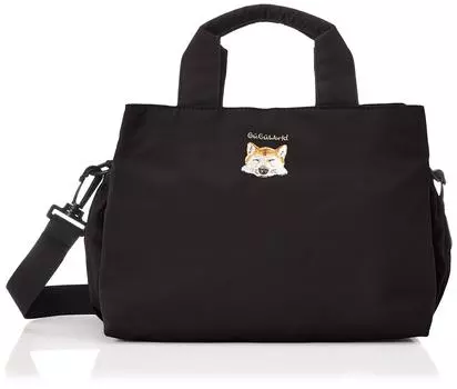 Eco Bag Dog Cat Pattern Walking Tote Bag 36503503 Black W28cm x H20cm x D16cm not included in [GooGoo World] Women s (Pockets included) (Handle size)