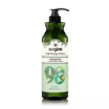 Eco Glam Scalp Cleansing Shampoo, Fresh Mint Flavor, 1L, 1ea