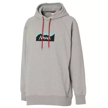 ECO HYBRID BOX LOGO СВИТЕР С КАПЮШОНОМ Eco Hybrid Box Logo Sweat Hoodie L [Nanga] (Цвет Серый) (Размер XL)