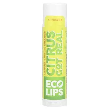 Eco Lips, Citrus God Real, бальзам для губ, лимон, лайм и апельсин, 0,15 унции (4,25 г)