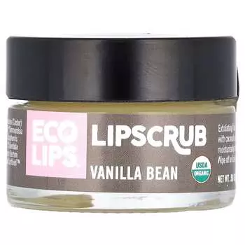 Eco Lips, скраб для губ, стручок ванили, 14,2 г (0,5 унции)