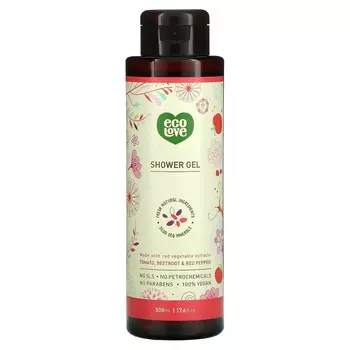 Eco Love, Shower Gel, Tomato, Beetroot & Red Pepper, 500ml (17.6fl oz)