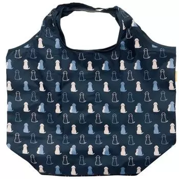 Eco Tote Large Sitting Dog Con [Hamamonyo]