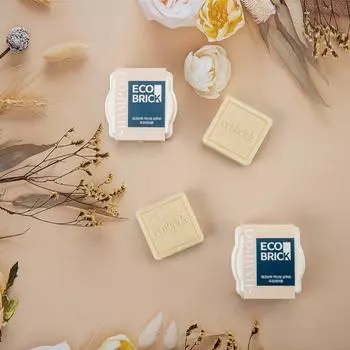 Ecobrick mildly acidic shampoo bar/mildly acidic shampoo/natural shampoo/scalp shampoo, 1 piece