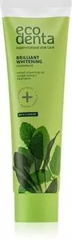 Ecodenta Green Brilliant Whitening dentifrice blanchissant au fluor pour une haleine frache TU прозрачный