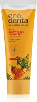 Ecodenta Green Wild Strawberry Flavoured dentifrice pour enfants sans fluorure TU прозрачный