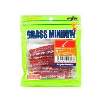 Ecogear Soft Lure Grass Minnow L 3-1/4 дюйма 8 штук в упаковке 111 (7698)