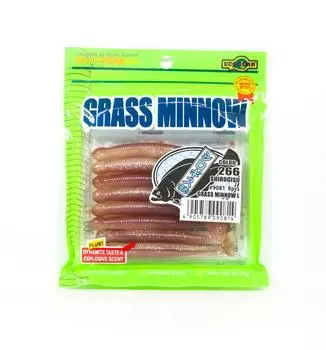 Ecogear Soft Lure Grass Minnow L 3-1/4 дюйма 8 штук в упаковке 266 (0814)