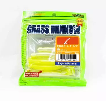 Ecogear Soft Lure Grass Minnow L 3-1/4 дюйма 8 штук в упаковке 160 (1549 г.)
