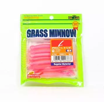 Ecogear Soft Lure Grass Minnow L 3-1/4 дюйма 8 штук в упаковке 102 (7667)