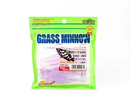 Ecogear Soft Lure Grass Minnow L 3-1/4 дюйма, 8 шт. в упаковке 345 (4931)