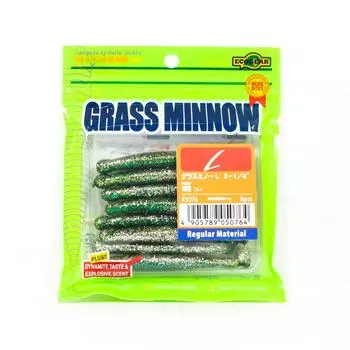 Ecogear Soft Lure Grass Minnow L 3-1/4 дюйма 8 штук в упаковке 169 (0764)