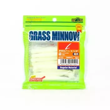 Ecogear Soft Lure Grass Minnow L 3-1/4 дюйма, 8 штук в упаковке 032 (1501)