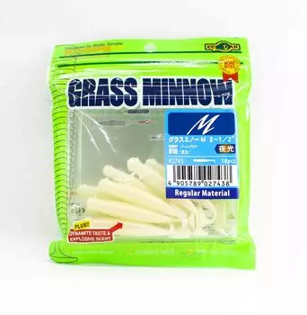 Ecogear Soft Lure Grass Minnow M 2-1/2 дюйма, 10 шт. в упаковке 010 (7438)