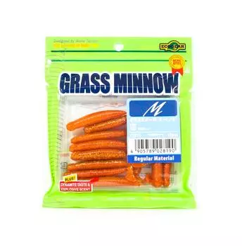 Ecogear Soft Lure Grass Minnow M 2-1/2 дюйма 10 шт. в упаковке 172 (8190)