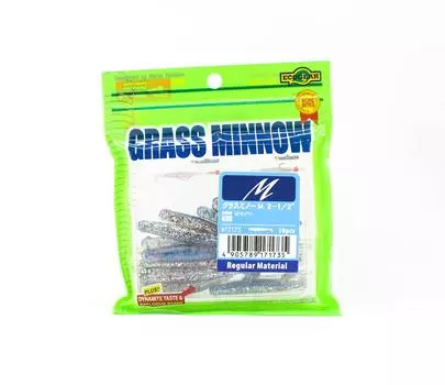 Ecogear Soft Lure Grass Minnow M 2-1/2 дюйма, 10 шт. в упаковке 496 (1735)