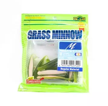 Ecogear Soft Lure Grass Minnow M 2-1/2 дюйма 10 штук в упаковке 117 (7520)