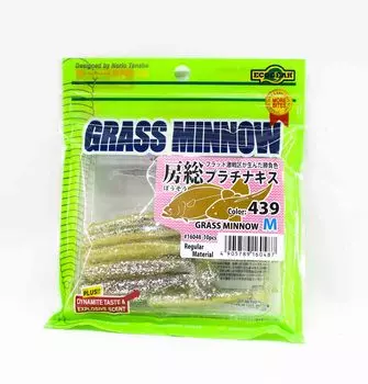 Ecogear Soft Lure Grass Minnow M 2-1/2 дюйма, 10 шт. в упаковке 439 (0487)
