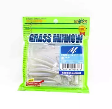Ecogear Soft Lure Grass Minnow M 2-1/2 дюйма 10 штук в упаковке 170 (8176)