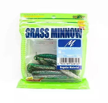 Ecogear Soft Lure Grass Minnow M 2-1/2 дюйма 10 шт. в упаковке 169 (8169)