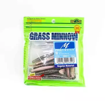 Ecogear Soft Lure Grass Minnow M 2-1/2 дюйма 10 шт. в упаковке 115 (7513)