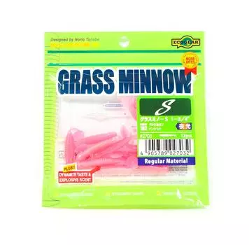 Ecogear Soft Lure Grass Minnow S 1-3/4 дюйма 12 шт. в упаковке 102 шт. (7032)