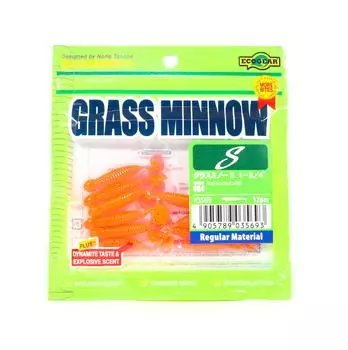 Ecogear Soft Lure Grass Minnow S 1-3/4 дюйма, 12 штук в упаковке 084 (5693)