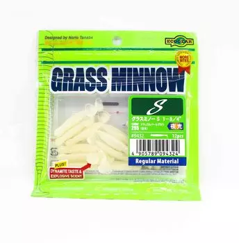 Ecogear Soft Lure Grass Minnow S 1-3/4 дюйма, 12 штук в упаковке 295 (4324)