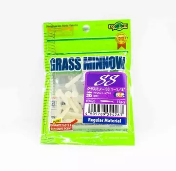 Ecogear Soft Lure Grass Minnow SS 1-1/8 дюйма 15 штук в упаковке 295 (4263)
