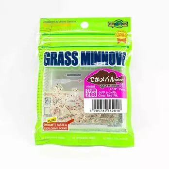Ecogear Soft Lure Grass Minnow SS 1-1/8 дюйма 15 штук в упаковке 288 (2818)