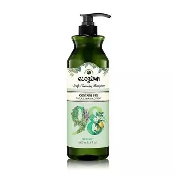 Ecoglam Scalp Cleansing Shampoo Fresh Mint 1000мл, 1 корейский уход за волосами