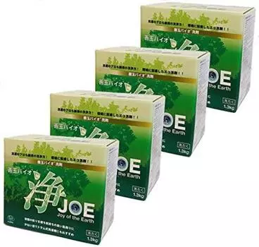 Ecoplats Zentama Bio Purifier JOE Экологичный моющий порошок без запаха, набор из 4 коробок 1,3 кг