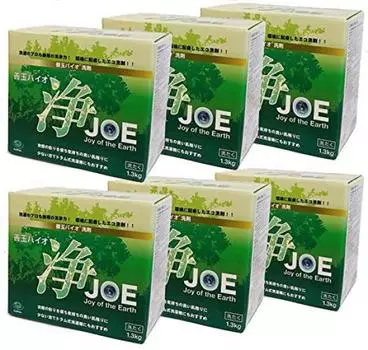 Ecoplats Zentama Bio Purifier JOE Экологичный моющий порошок без запаха, набор из 6 коробок 1,3 кг