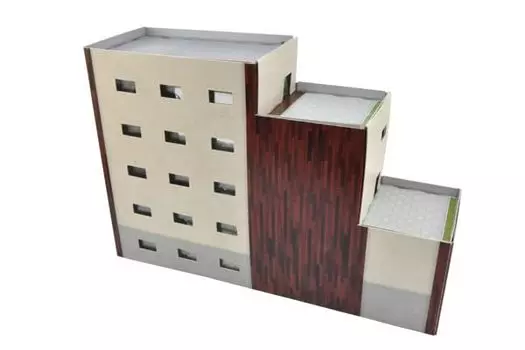 Ecorakture Paper Structure C08 Staircase Apartment A Diorama Supplies
