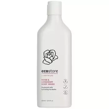 ecostore Body Wash 400mL Body Care Body Soap [Rose & Geranium] Plant-derived Skin-friendly