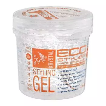 EcoStyler Professional Styling Gel Crystal, 473ml, 1 piece