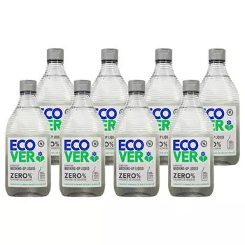 ECOVER ECOVER Zero Dish Detergent Основной блок 450 мл x 8 шт. ecover Gentle on Hands Детское моющее средство для посуды Моющее средство для кухни Моющее средство для кухни Моющее средство для кухни чистый