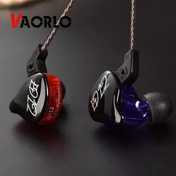 ED12 наушники в индивидуальном стиле со съемным кабелем-вкладышем, аудиомониторы, шумоизоляционные Hi-Fi музыкальные спортивные наушники с микрофоном чёрный