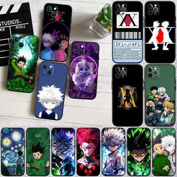 ED24 Hunter x Hunter Phone Case for Samsung A35 A25 A24 A15 A05S A05 M55 M35 M15 A06 A16 A02 A12 A13 A10 A20 A30 A22 A31 A32 A33 A41 A42 A50 Samsung M02 коричневато-жёлтый