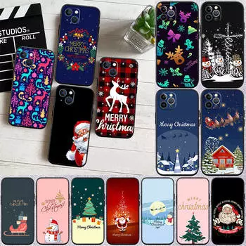 ED34 Рождественский подарочный чехол для телефона с изображением оленя для Samsung A35 A25 A24 A15 A05S A05 M55 M35 M15 A06 A16 A02 A12 A13 A10 A20 A30 A22 A31 A32 A33 A41 A42 A50 Samsung M55 арлекин