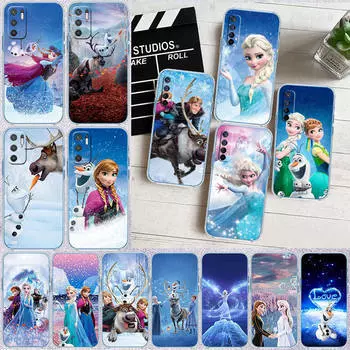 ED39 Олаф Эльза Анна Чехол для телефона Motorola G34 G32 G31 G14 G84 G62 E32 G24 G72 G71 G73 G85 G200 G60S G60 G52 G51 G50 G42 G41 G32 G30 Moto G60S зелёный