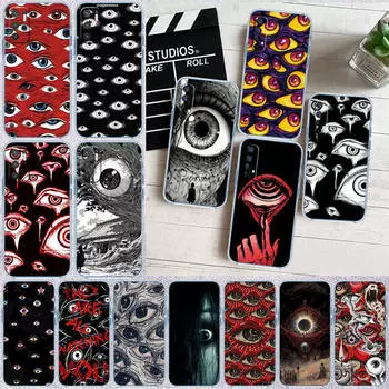ED51 Жуткий страшный чехол для телефона с глазами для Motorola G34 G32 G31 G14 G84 G62 E32 G24 G72 G71 G73 G85 G200 G60S G60 G52 G51 G50 G42 G41 G32 G30 Moto G41 ирис