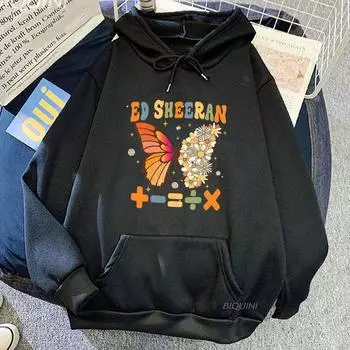 Ed Sheeran 2023 Tour Hoodie Fashion Aesthtic Sweatshirt Casual Streetwear для мужчин/женщин Одежда Зимний флисовый пуловер XS розовый