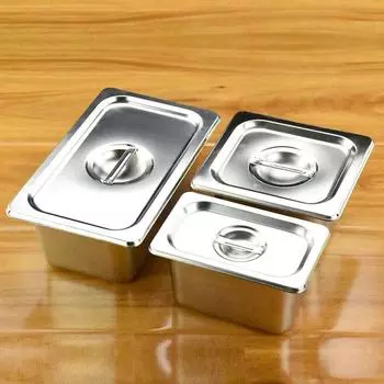 Еда Буфет Тарелки Тарелки Квадратные Кастрюли Из Нержавеющей Стали Подносы Блюда