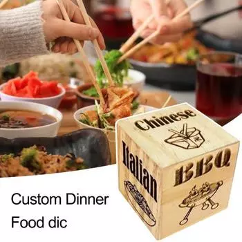 Еда Кубик решения Китайский Суши Итальянский фаст-фуд Стейк Барбекю Пицца Ужин Решающий кубик Парень Девушка Девушка Свидание